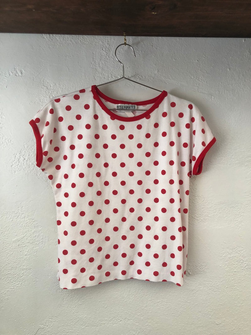 Red and White Polka Dot T-Shirt