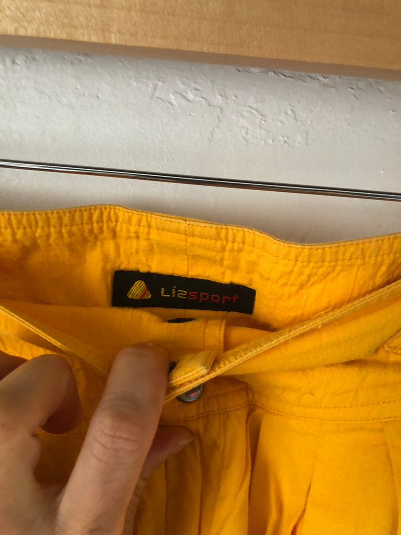 90's Yellow Liz Claiborne Shorts