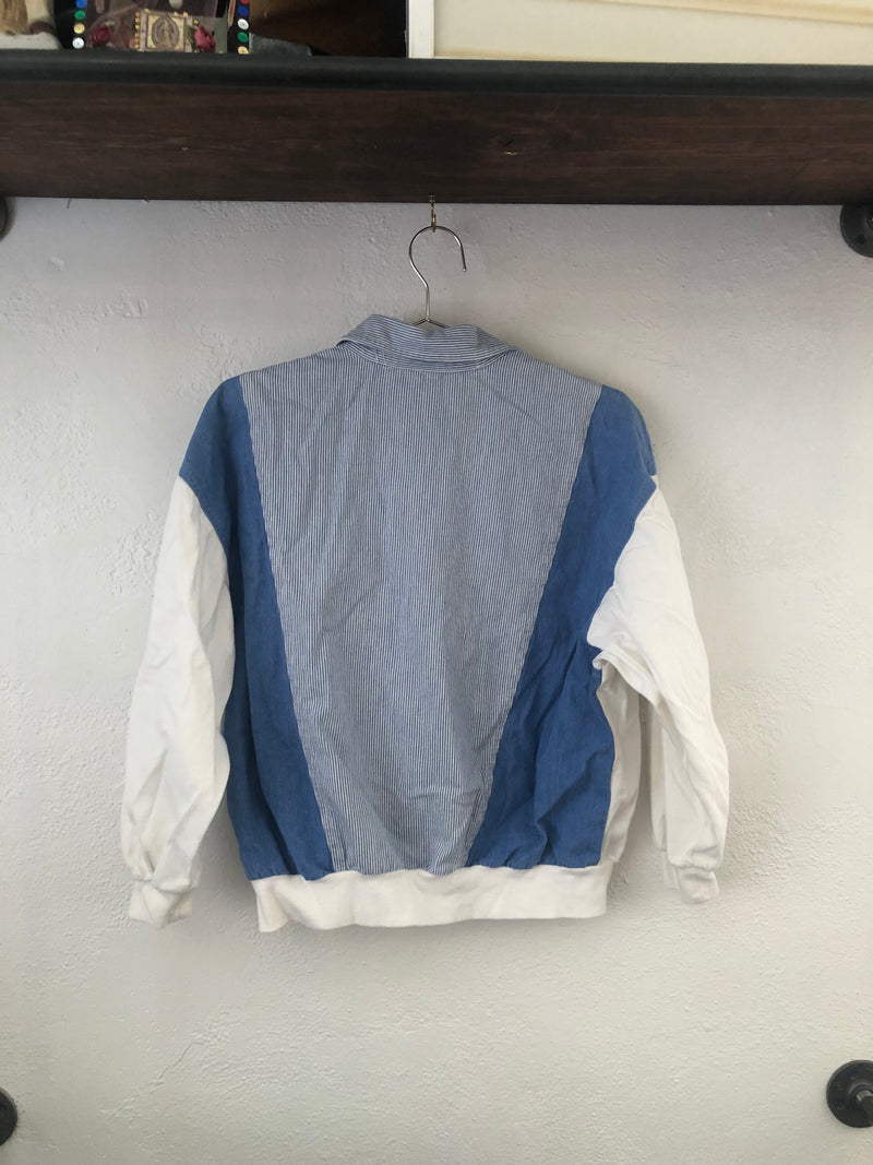 80's/90's Blue and White Napa Valley Top