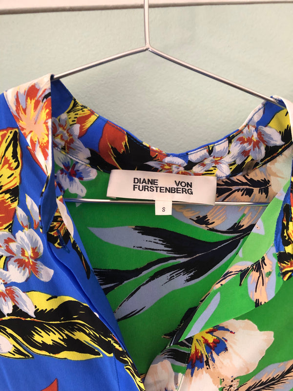 Floral Silk Diane Von Furstenberg Shirt Dress