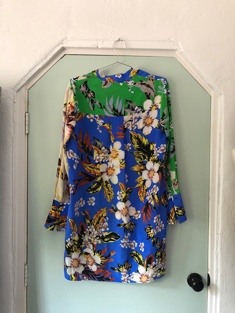 Floral Silk Diane Von Furstenberg Shirt Dress