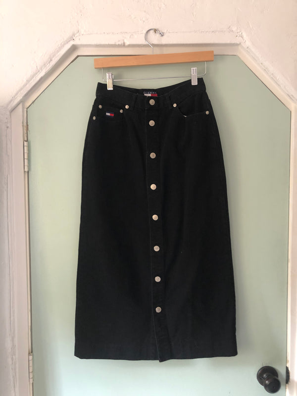 Black Tommy Jeans Pencil Skirt