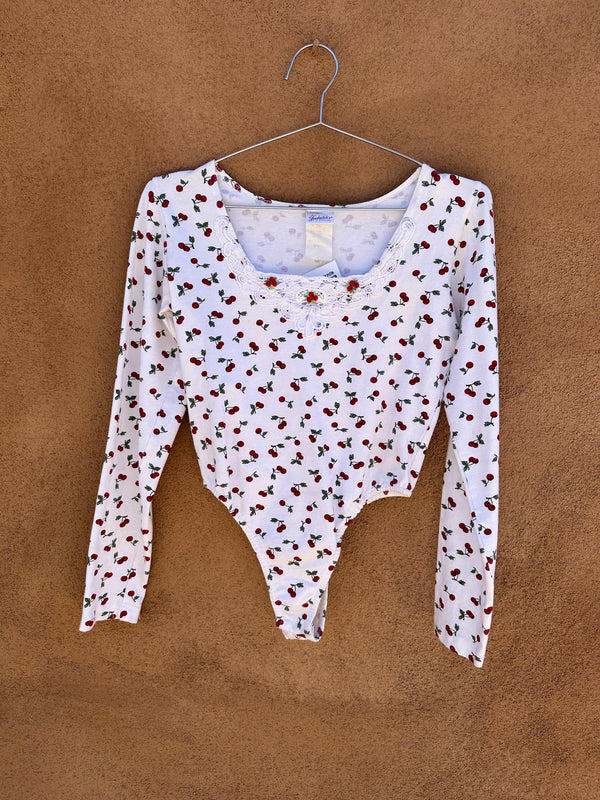 Frederick's of Hollywood Cherry Print Bodysuit