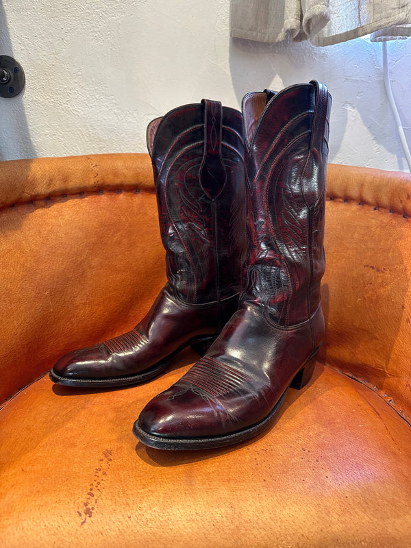 Lucchese Gavin Style Cordovan Boots 12D