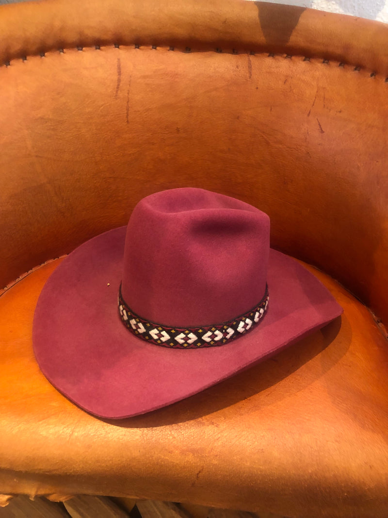 Pink Cowboy Hat by American Hat Co. 6 7/8