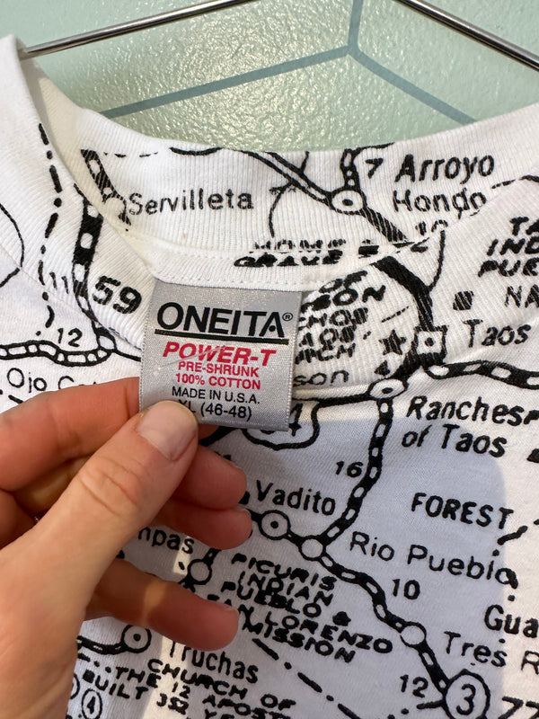 90's New Mexico Map Tee - XL - Oneita Label