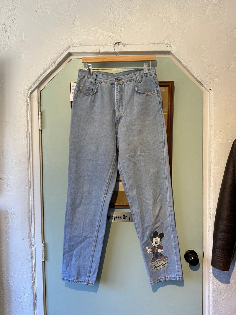 Mickey Mouse Jeans, Size: 11, Waist: 29