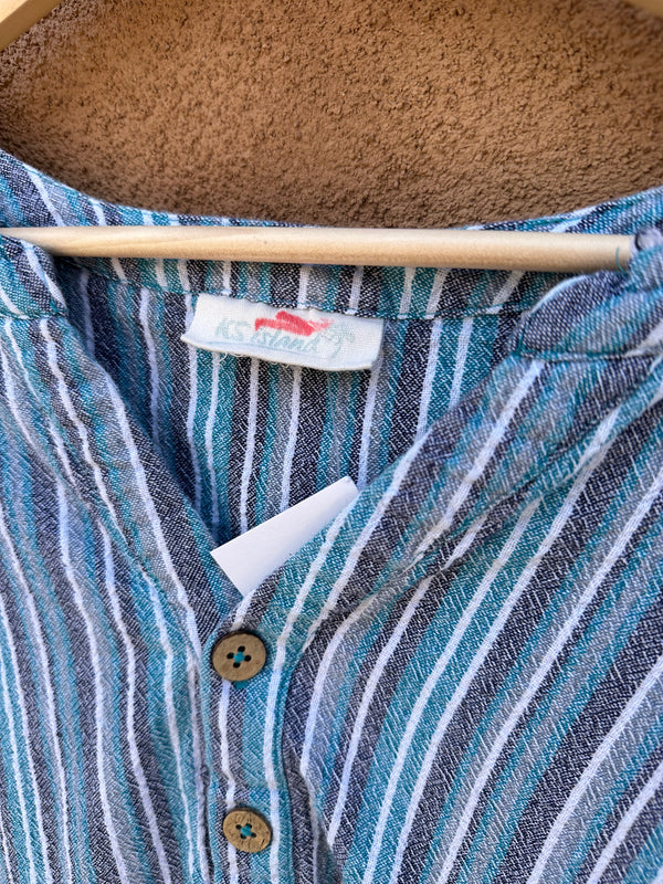 Pullover Cotton Striped KS Island Shirt