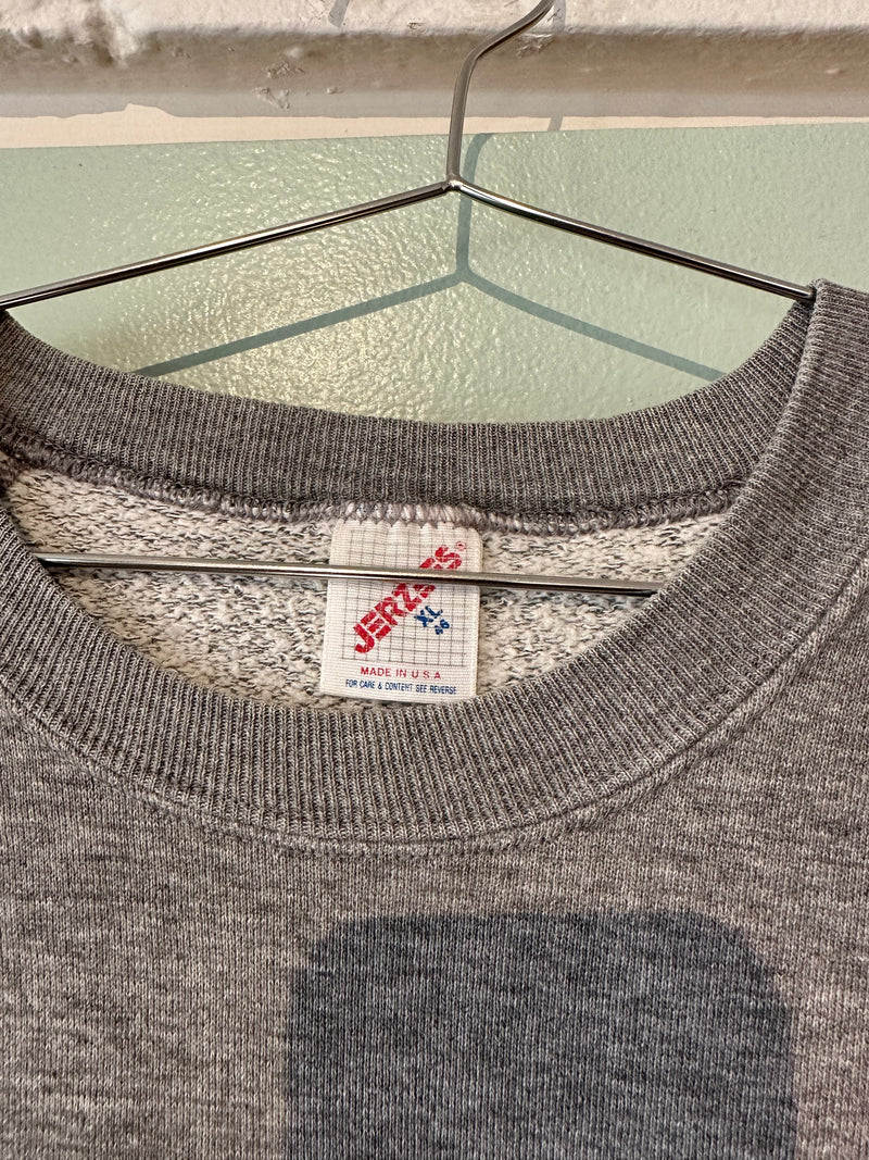 80's Jerzees Gray Athletic Sweatshirt
