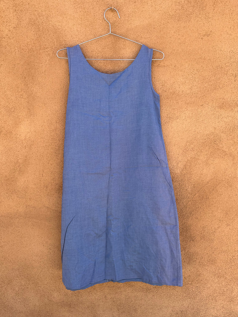 Blue Garden Pocket Dress