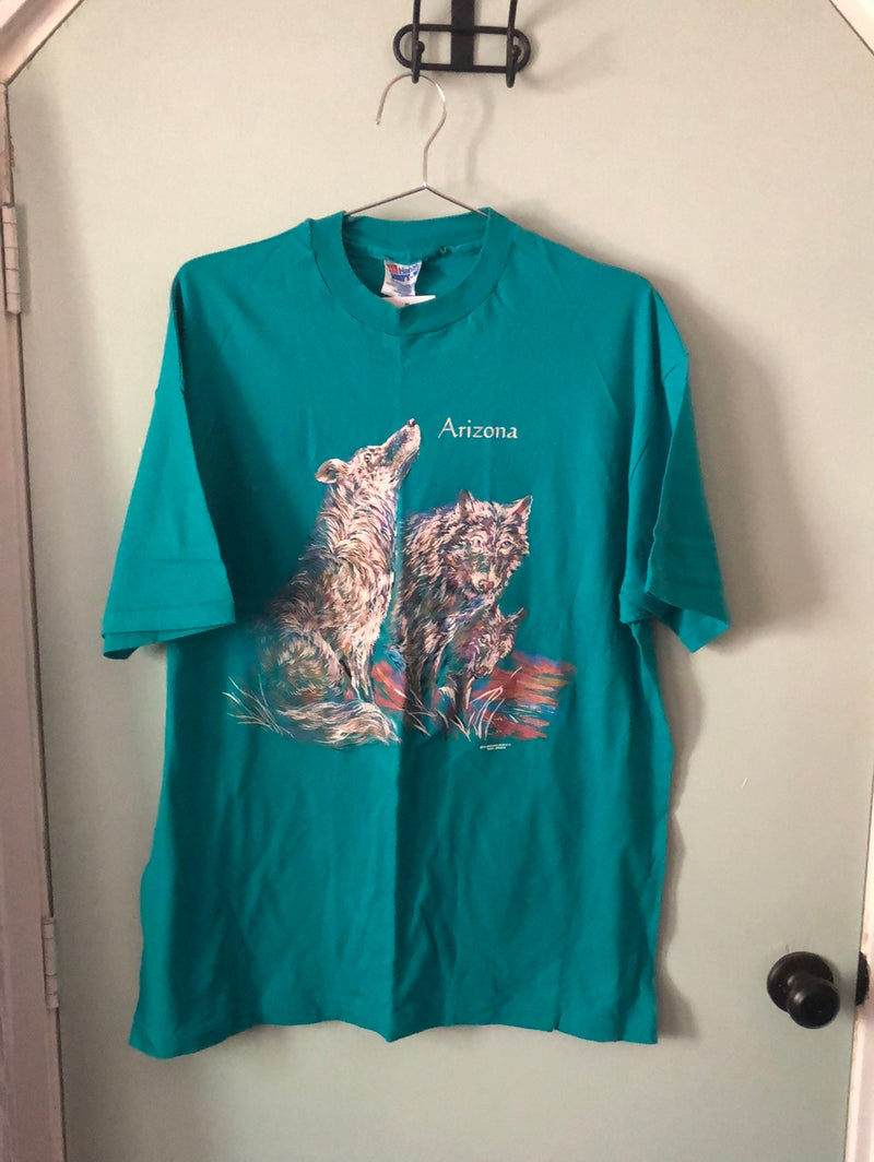 Teal Arizona Wolf T-Shirt