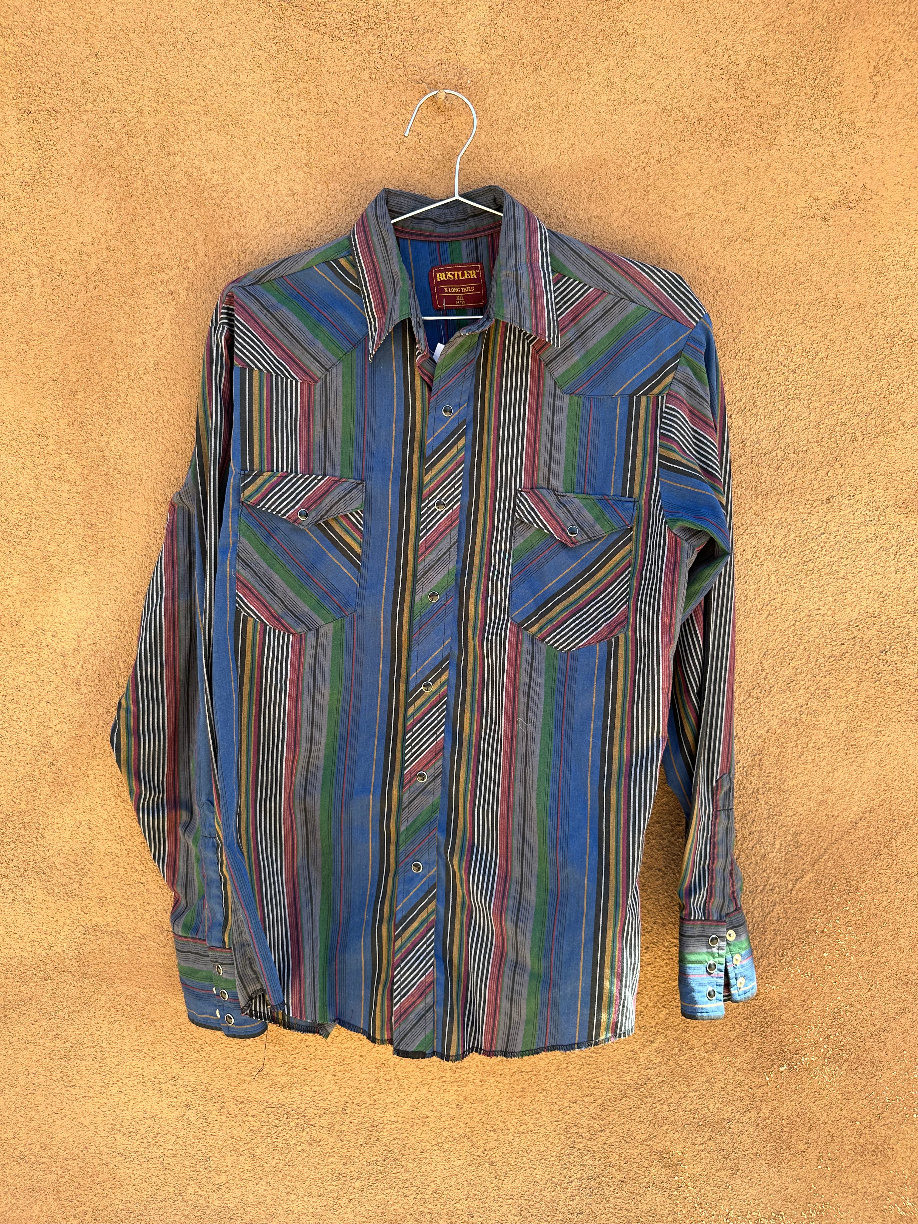 Vintage Multi Stripe Rustler Western Shirt – DESERT MOSS VINTAGE
