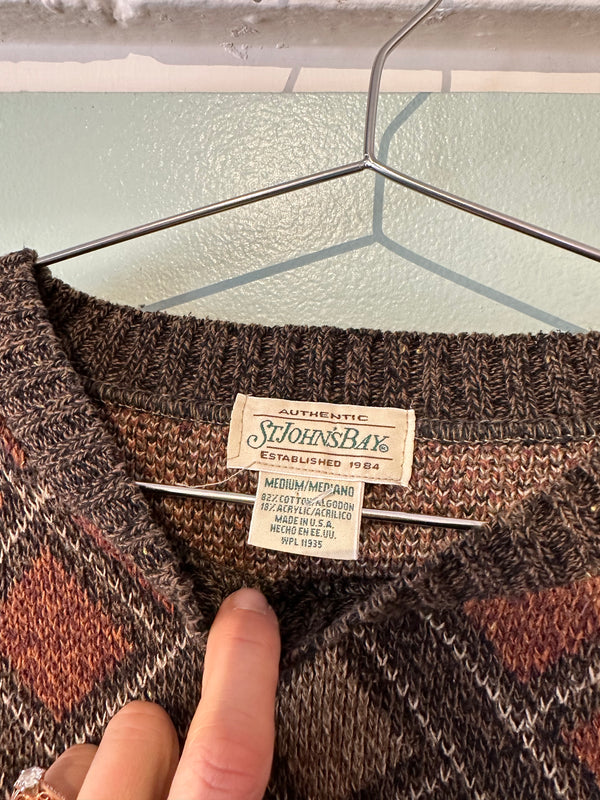 St. John's Bay Diamond Sweater - Medium