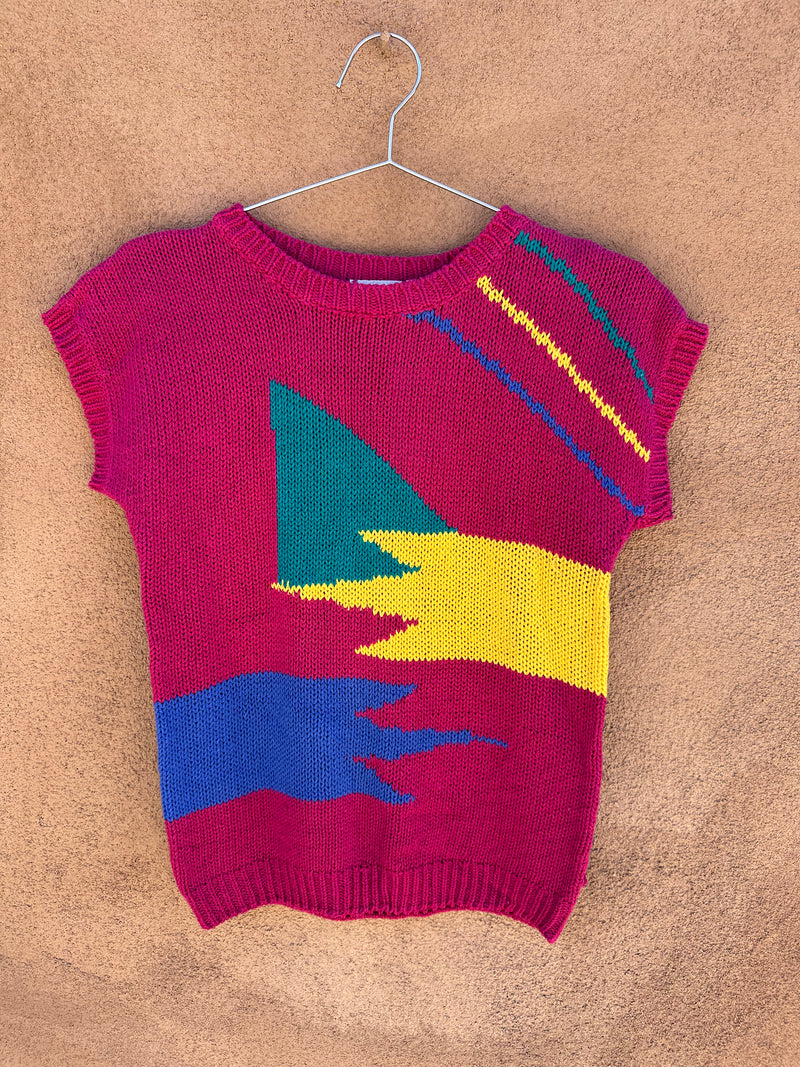 Pink 80’s Sweater Tee