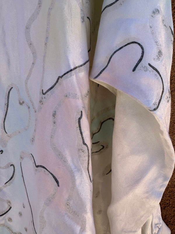 Pastel and White Silky Top, Fire California