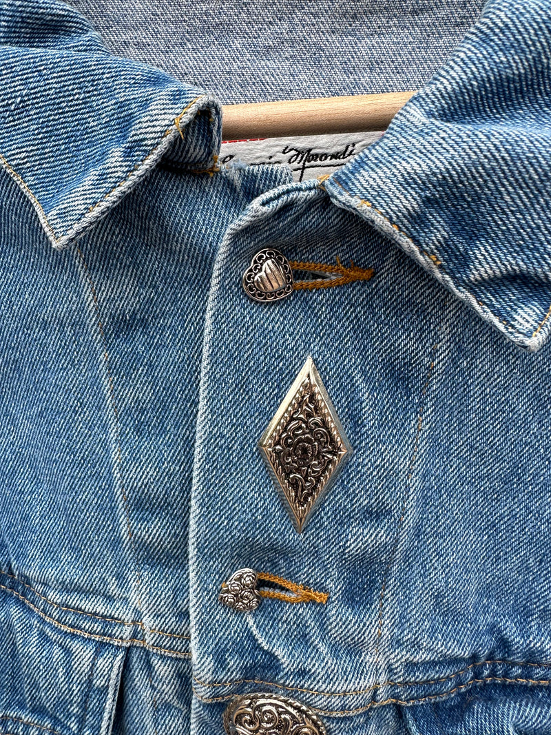 1980's Heart Button Denim Jacket