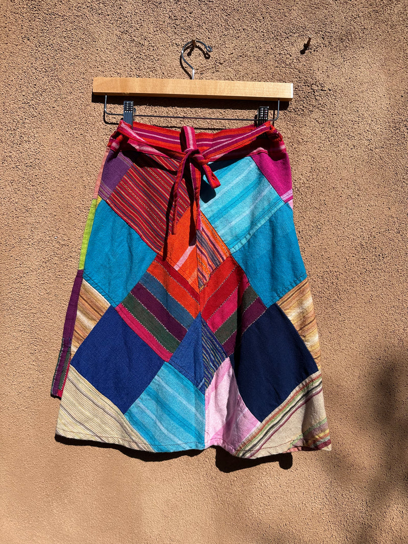 Guatemalan Textile Patchwork Wrap Skirt