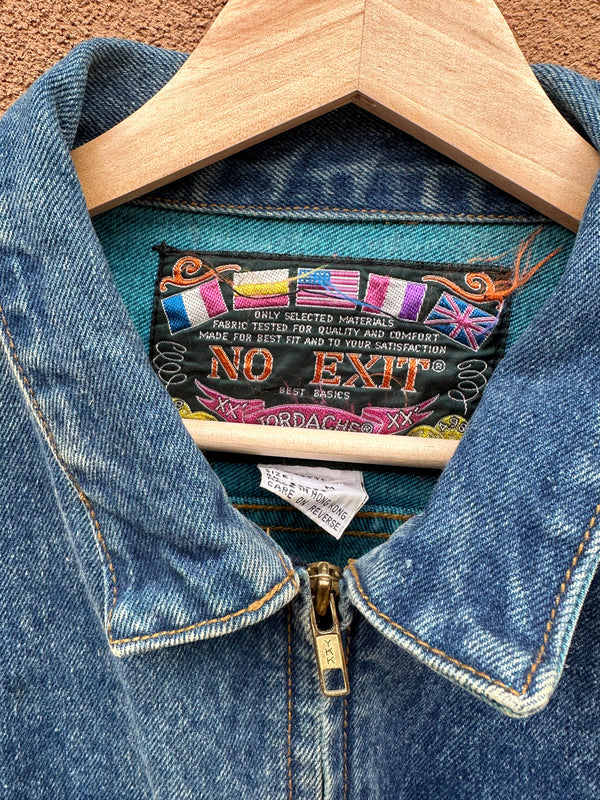 1980's No Exit Jordache Jean Jacket