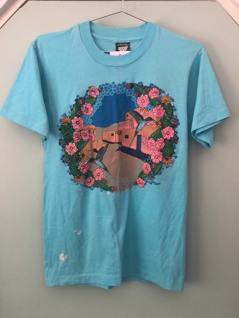 Light Blue Pueblo Hummingbird T-shirt