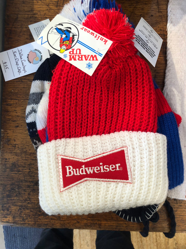 70's *Deadstock* Budweiser Warm Up Knitwear Cap