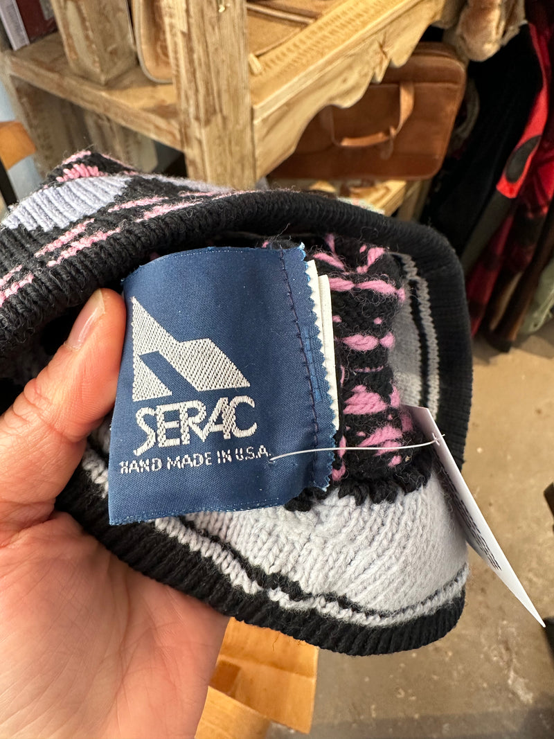 80’s Serac Ski Cap with Pom Pom