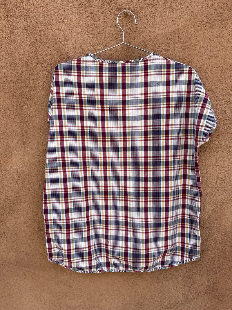 Plaid Tunic with Pockets