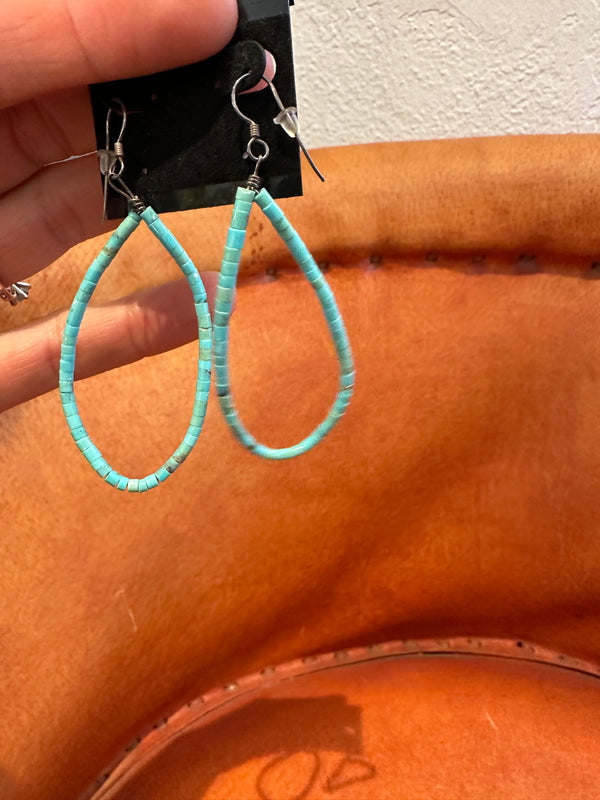 Turquoise Loops Earrings
