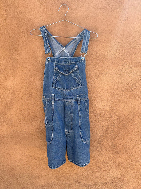 Denim Overall Shorts by Code Bleu