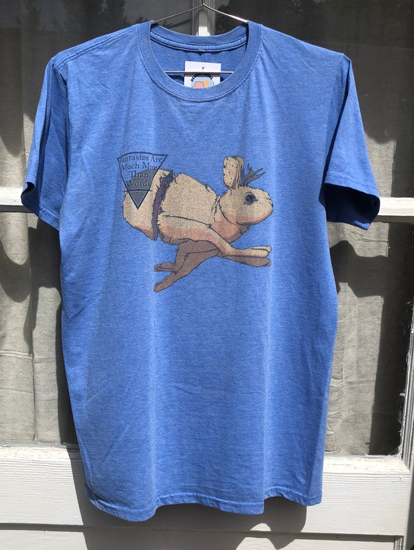 Jackalope T-shirt “Fantasies are Much More than Words”