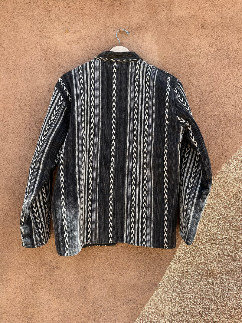 Woven 100% Cotton Striped Jacket
