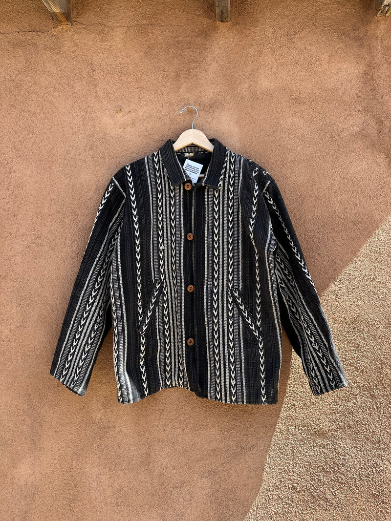Woven 100% Cotton Striped Jacket