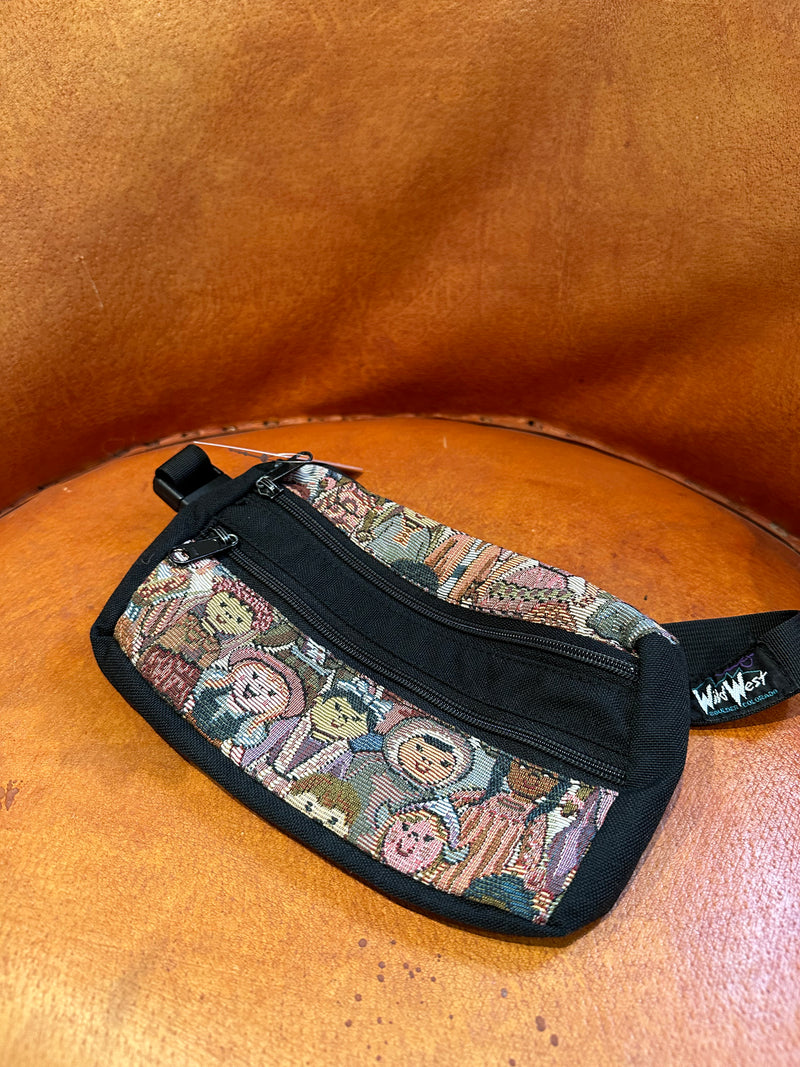 Woven Textile Cloth Hip Bag
