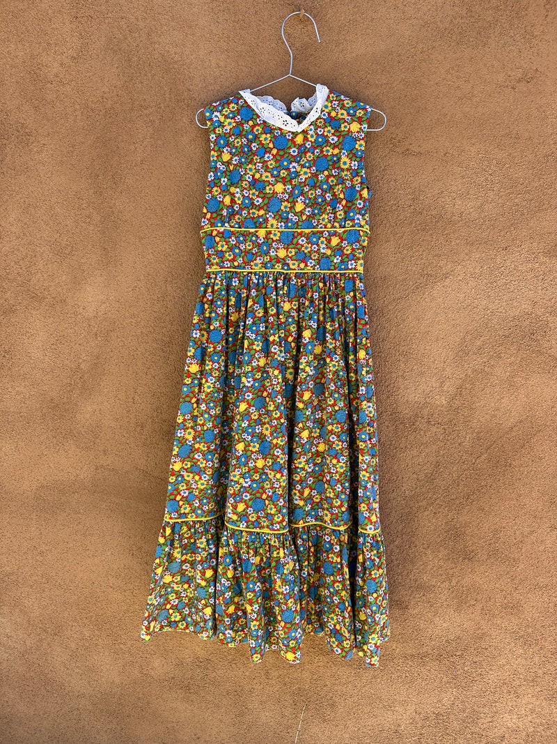 1960's Girl's Babydoll Prairie Dress - 8