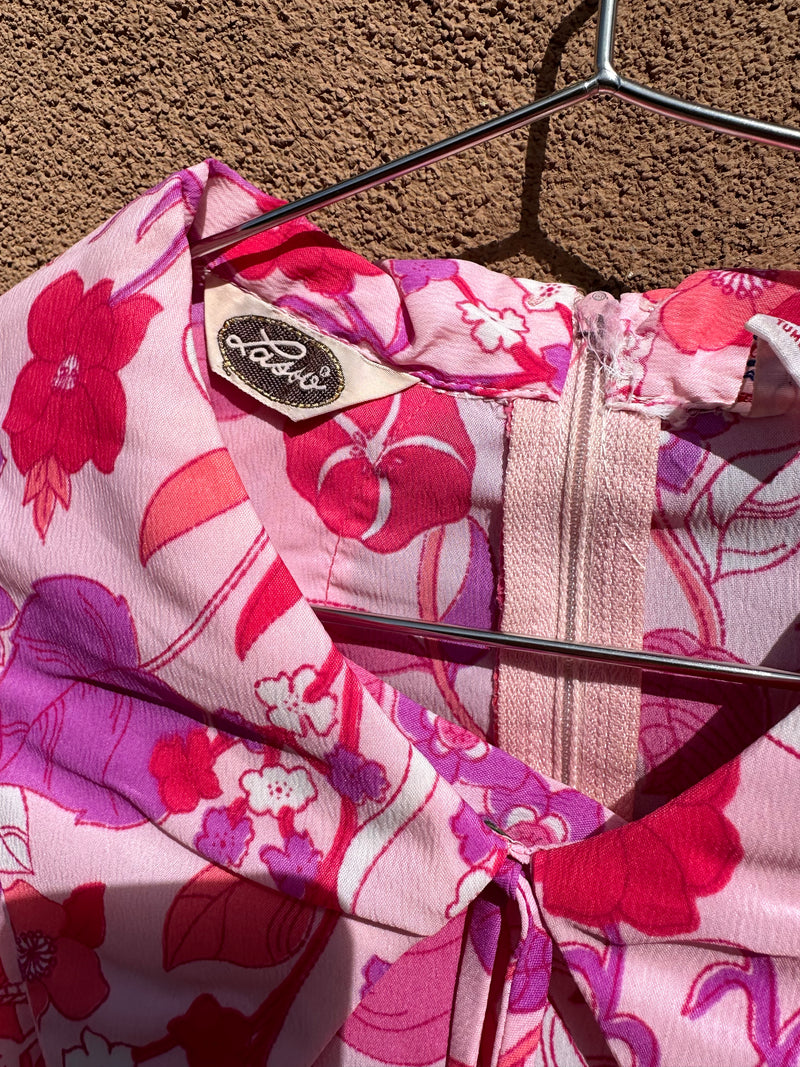 70’s Psychedelic Pink Lasso Blouse