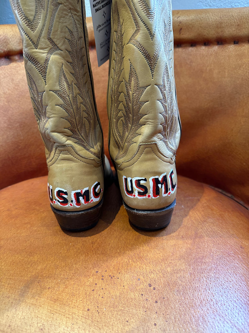 U.S.M.C Tony Lama Cowboy Boots 8.5