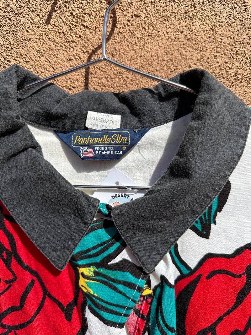 1980's Panhandle Slim Rose Shirt