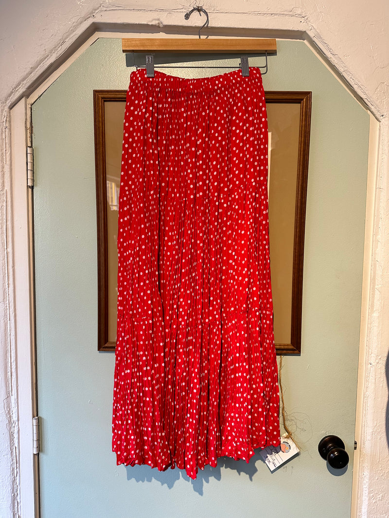 Early Y2K Polka Dot Skirt - Made in USA