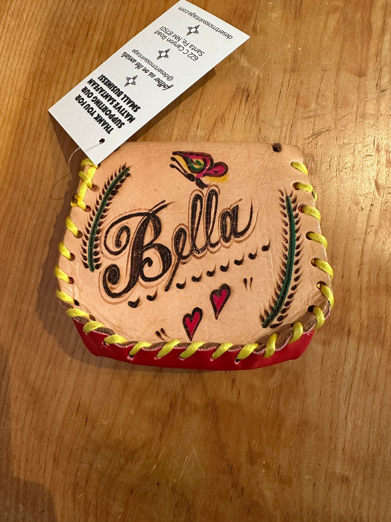 "Bella" Leather Coin Purse