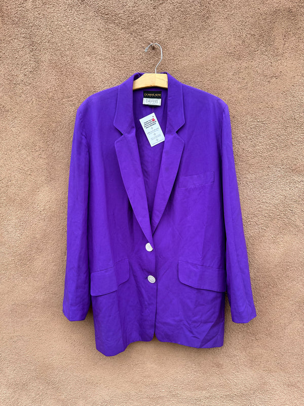 Purple Donna Karan Blazer