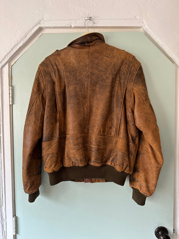 Oakbrook Brown Leather Jacket - 42