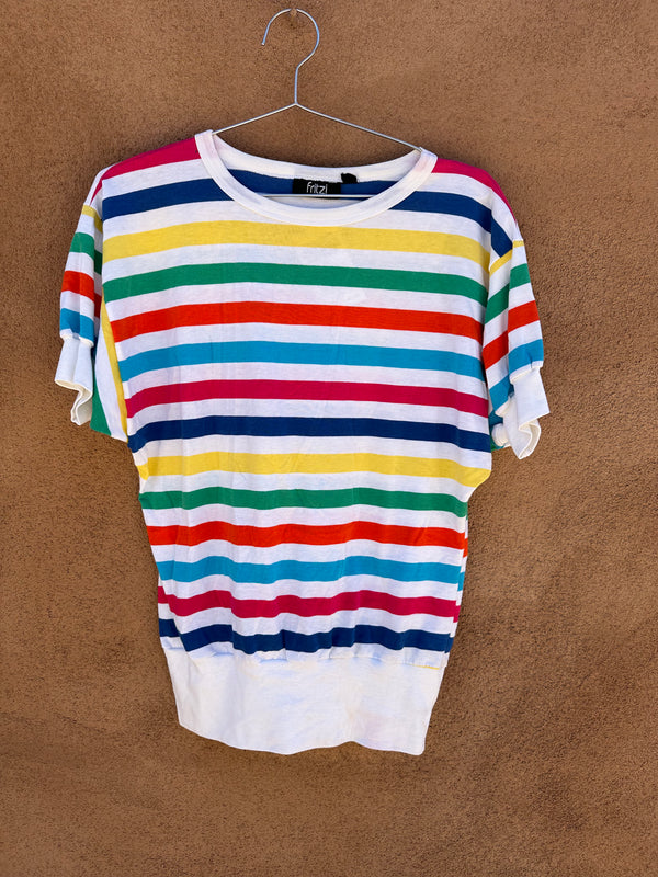 Multi-color Stripe Tee by Fritzi