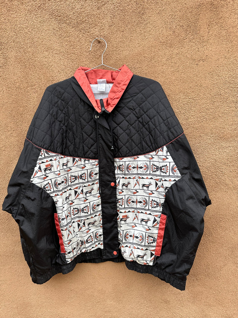 1980's Southwestern Print Windbreaker Jacket