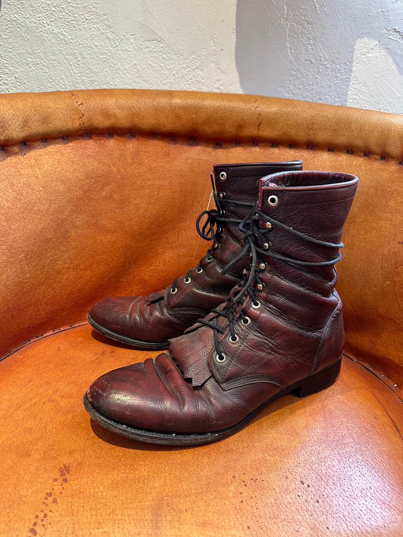 Justin Boot Co. Cordovan Packer Boots 10D
