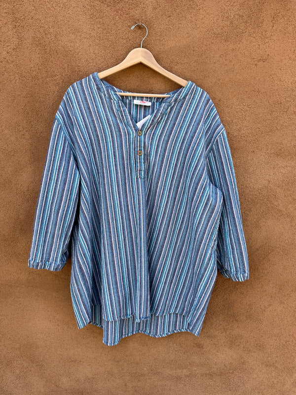 Pullover Cotton Striped KS Island Shirt