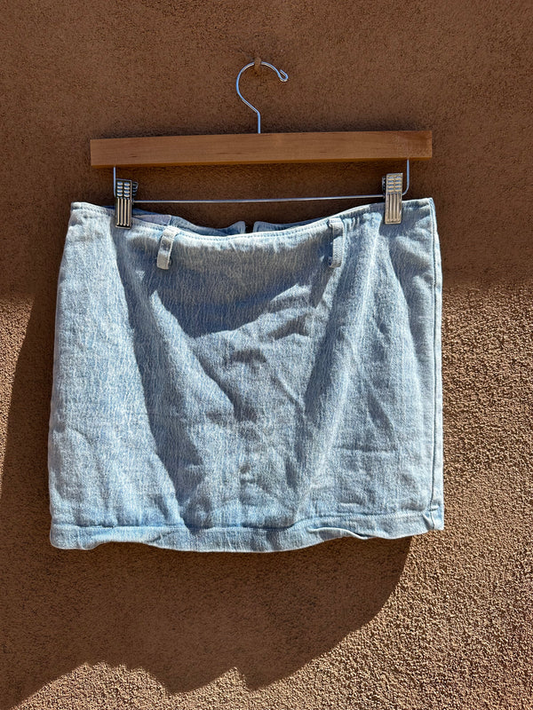 Denim Mini Skirt by Contempo Be Bop