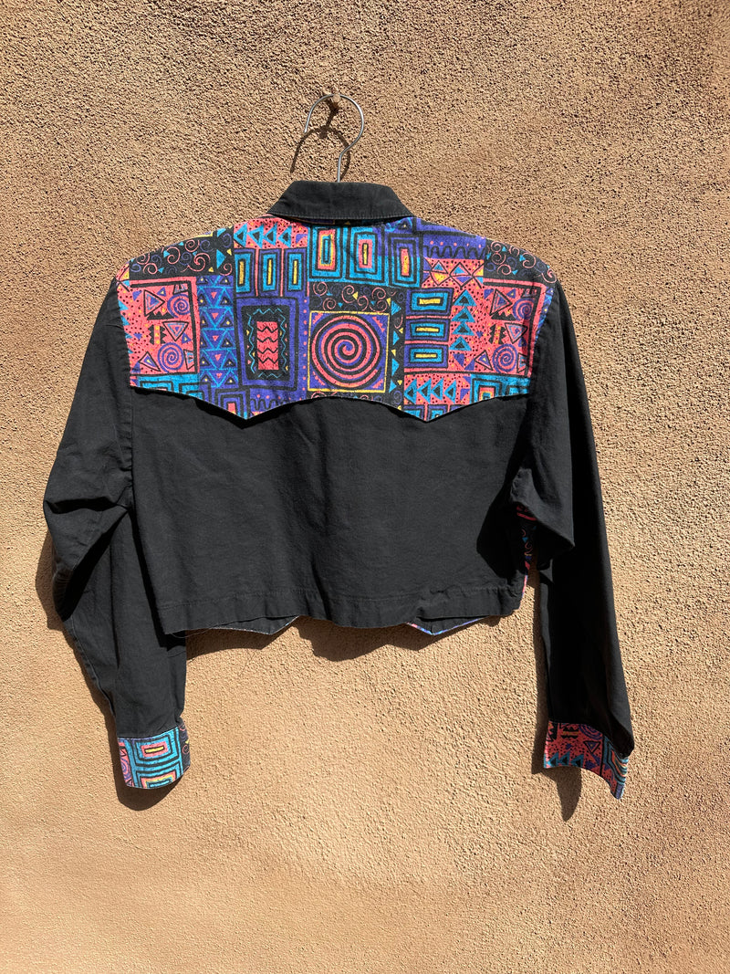 Cropped 80’s Western Shirt