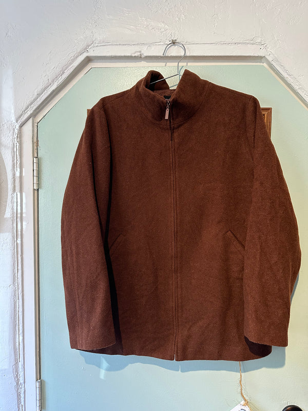 Brown Wool Eileen Fisher Jacket