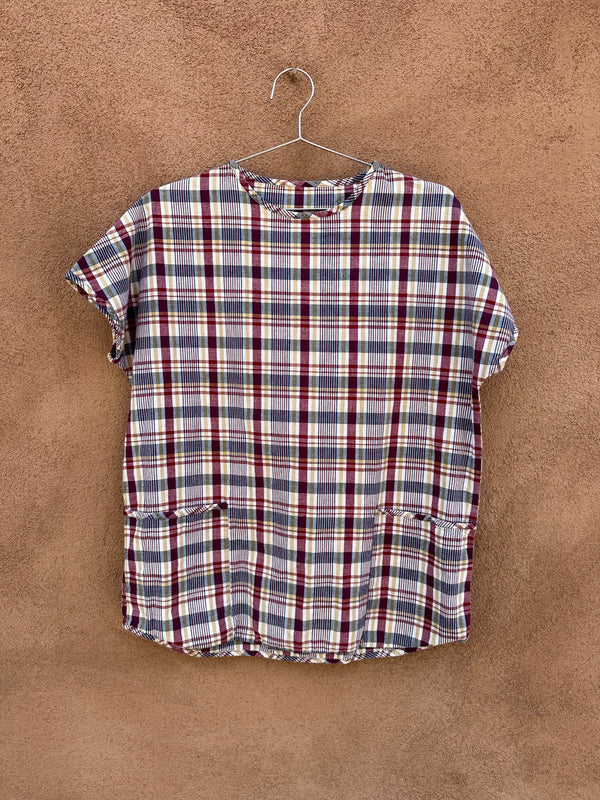 Plaid Tunic with Pockets