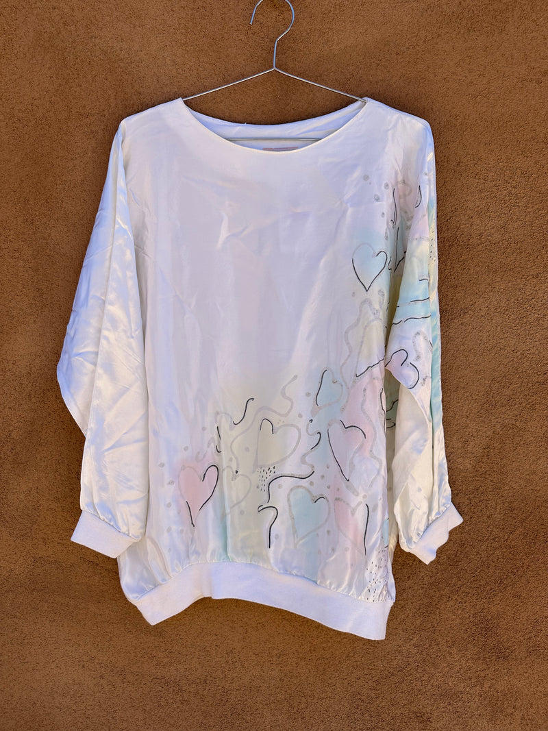 Pastel and White Silky Top, Fire California