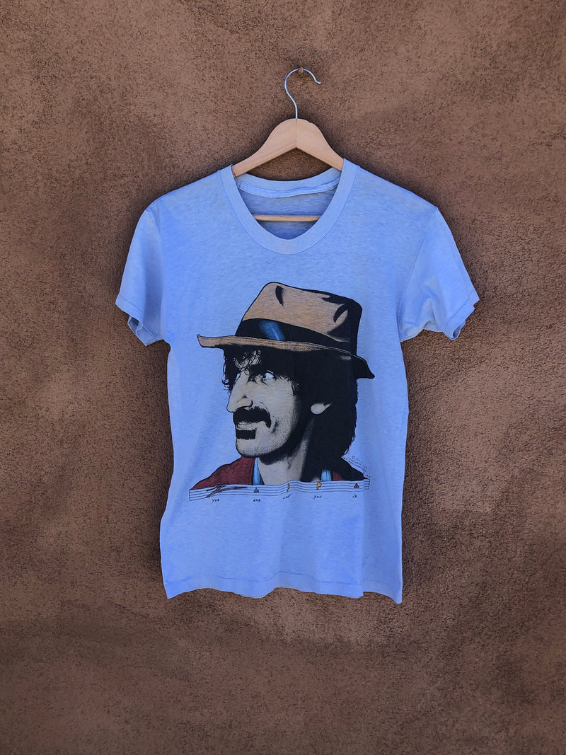 Blue Frank Zappa 1980 Tour T-shirt